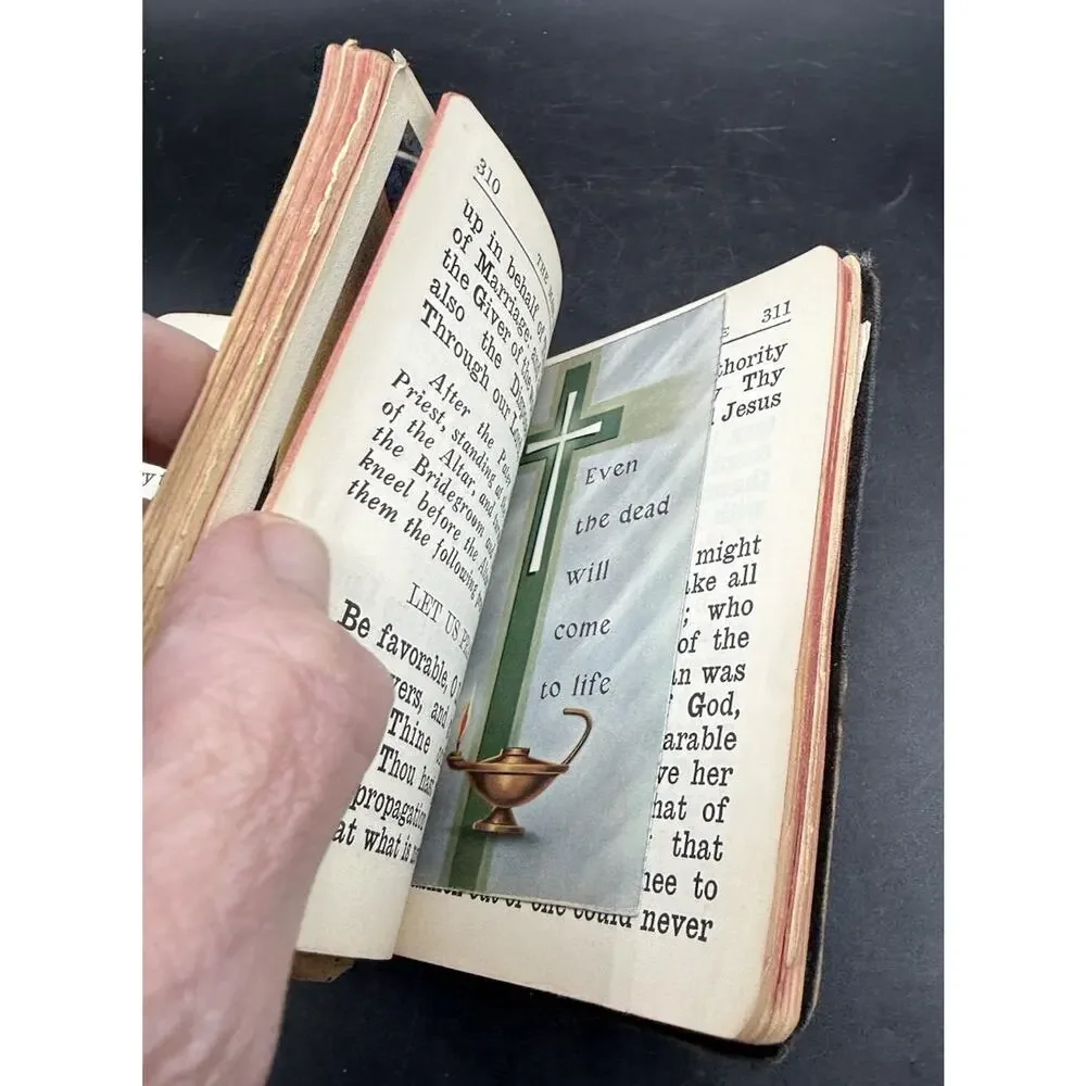 Priest Personal 1940’s Key Of Heaven Catholic Devotions Loaded W Holy Cards!
